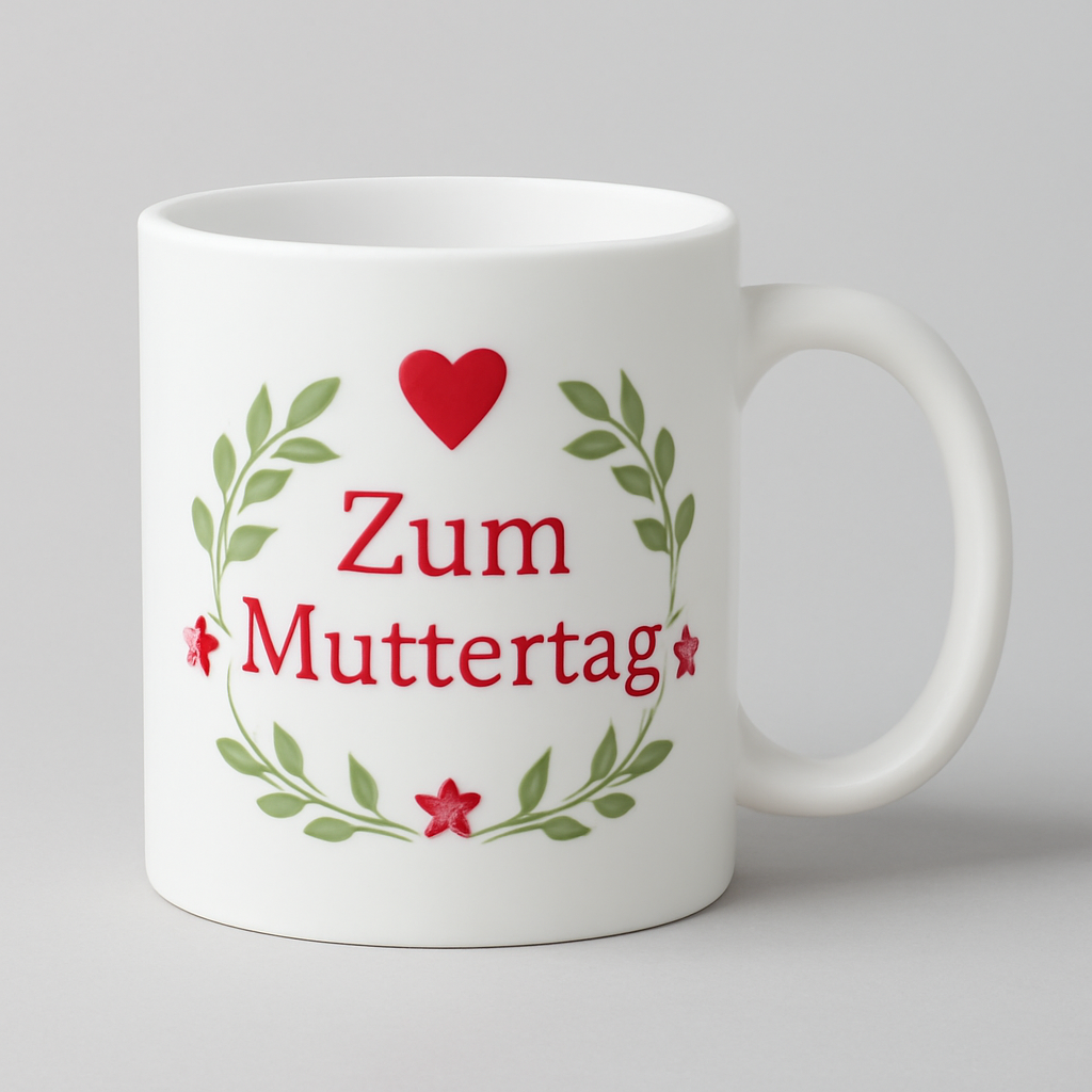 Muttertag Tasse – Personalisiert mit Namen, Foto oder Herzdesign