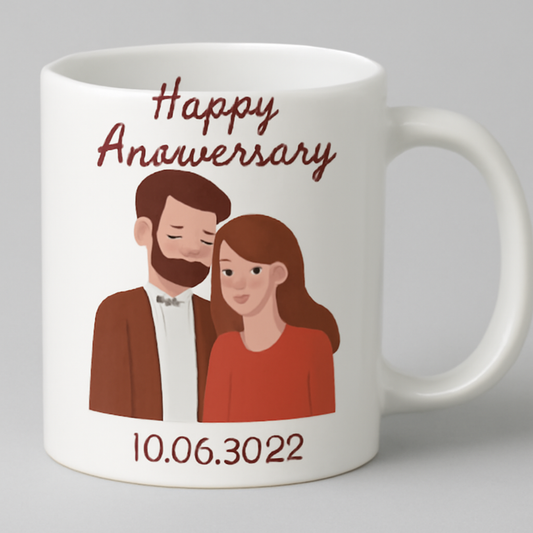 Jahrestag Tasse – Einzigartig personalisiert für eure Liebe